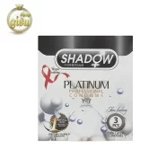 کاندوم تاخیری و خاردار شادو مدل پلاتینیوم Platinum بسته 3 عددی