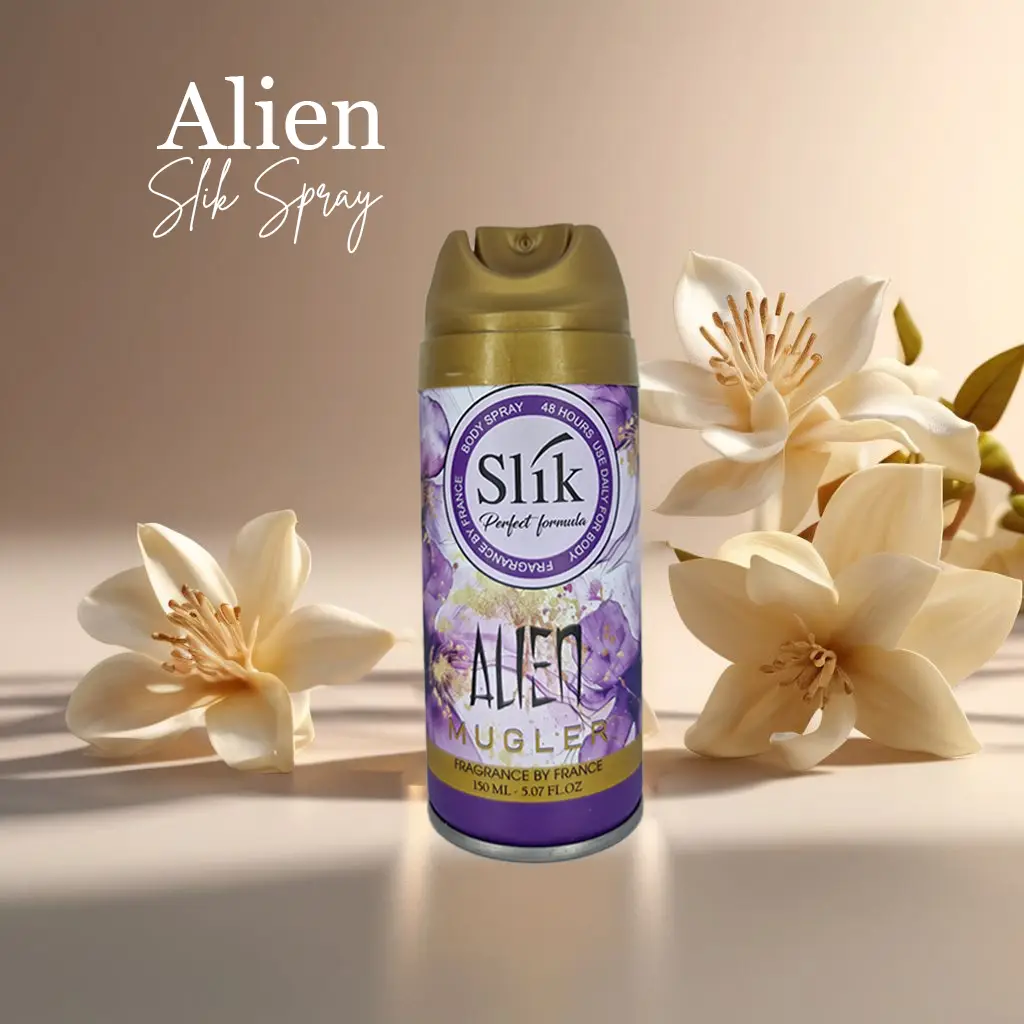 اسپری بدن زنانه سلیک رایحه الین Slik Alien 6 اسپری بدن زنانه سلیک رایحه الین Slik Alien