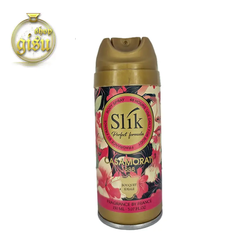 اسپری بدن زنانه سلیک (سیلک) رایحه کازومراتی بوکت آیدل Slik(Silk)Casomorati Bouquet Ideale