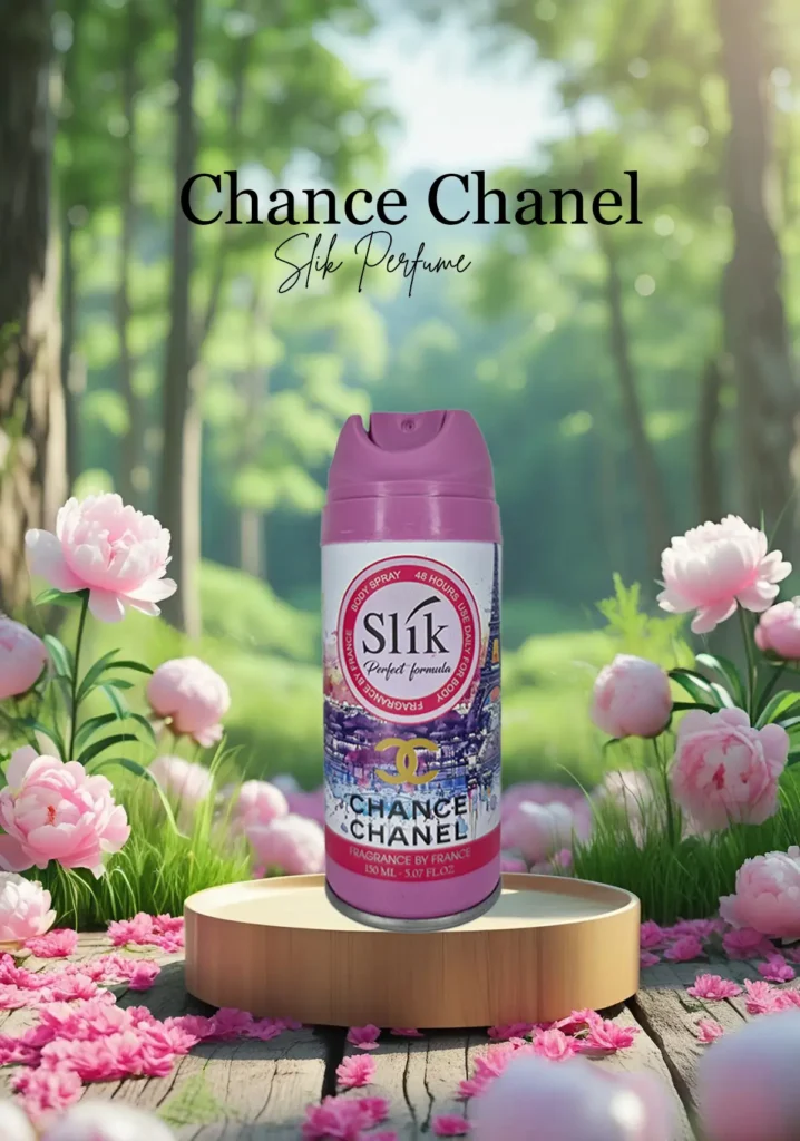 اسپری بدن زنانه سلیک رایحه چنس چنل Slik Chance Chanel