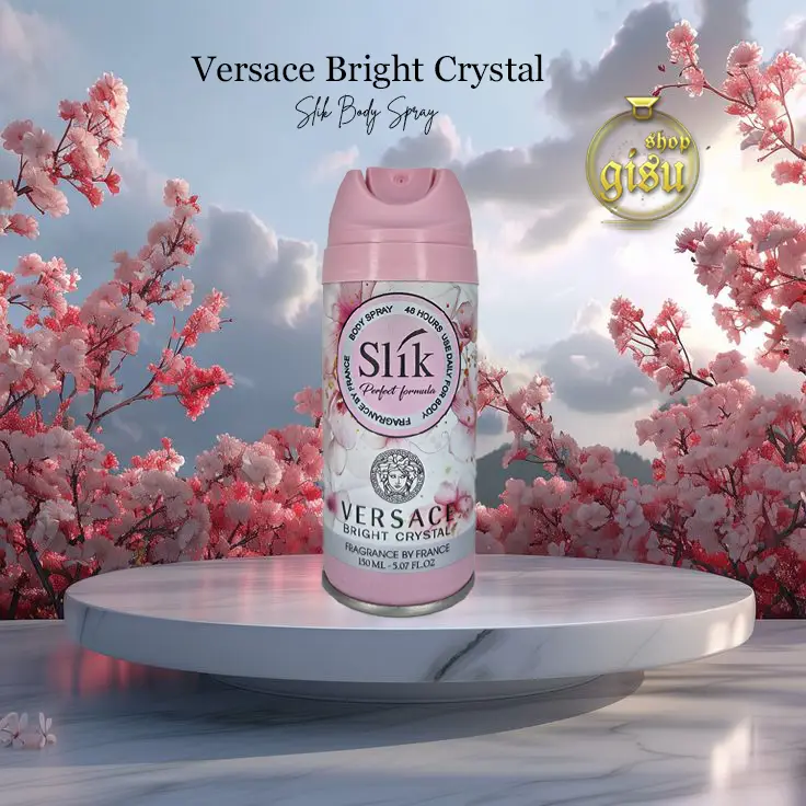 اسپری بدن زنانه سلیک رایحه ورساچه برایت کریستال Slik Versace Bright Crystal